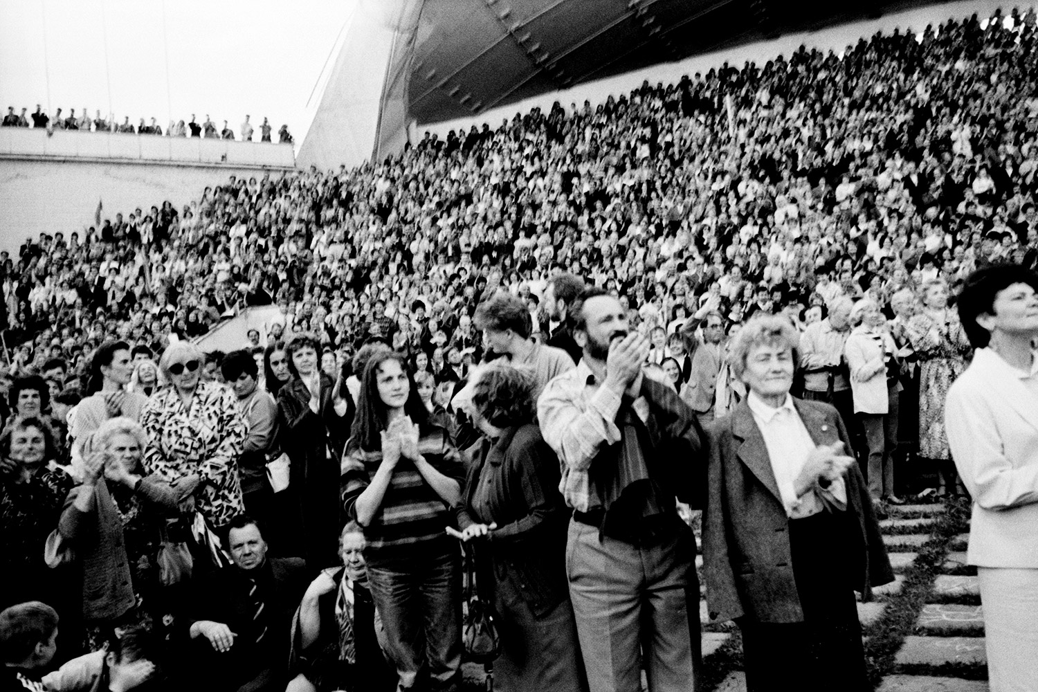 1989-06-11 SSRS Aukščiausiosios Tarybos deputatų, grįžusių iš Maskvos, susitikimas Vilniuje. LCVA, fotografijos autorius Jonas Juknevičius